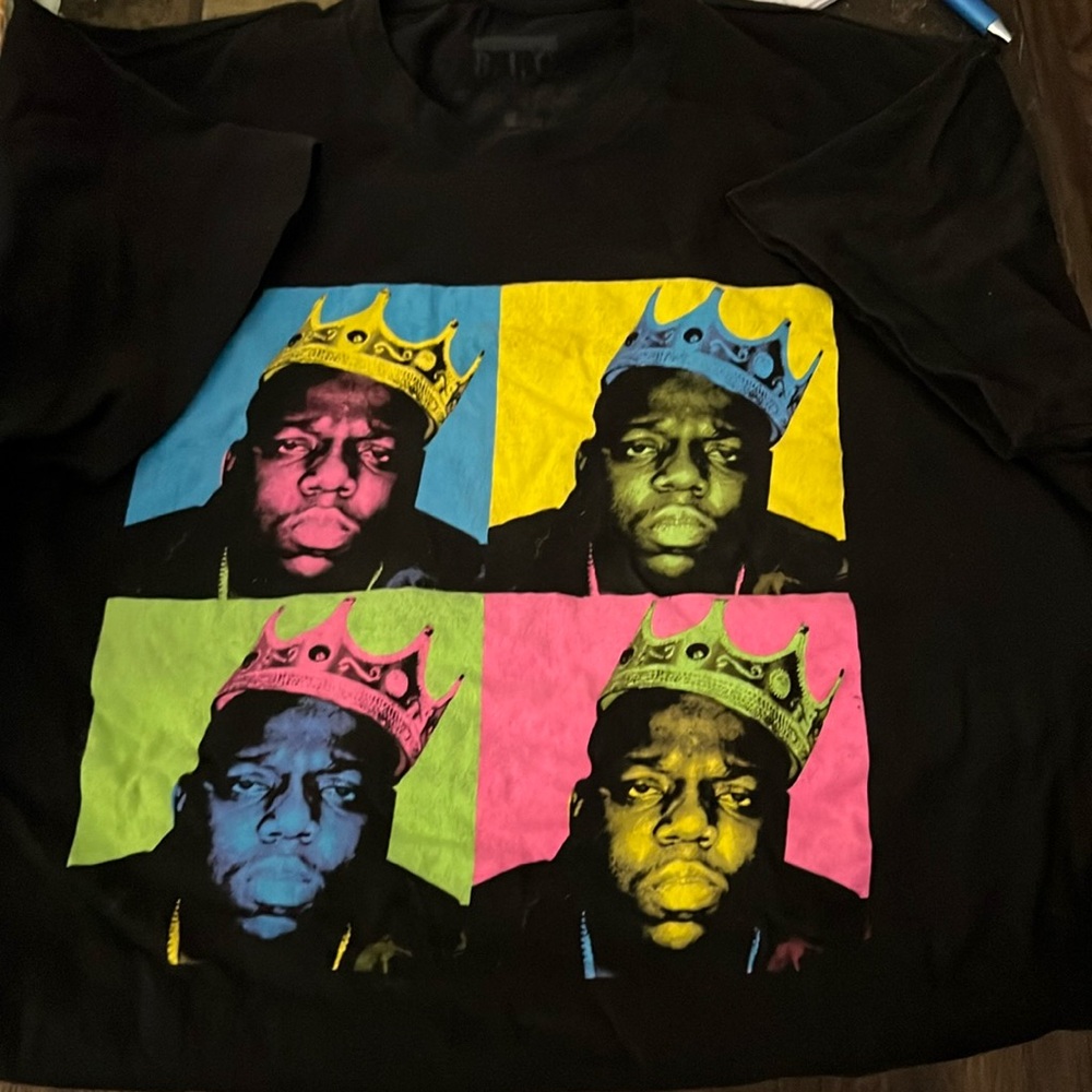 Black short sleeve Biggie Smalls t shirt